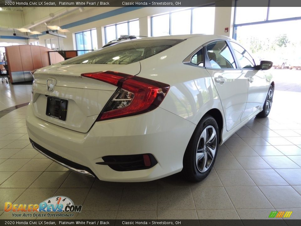2020 Honda Civic LX Sedan Platinum White Pearl / Black Photo #5