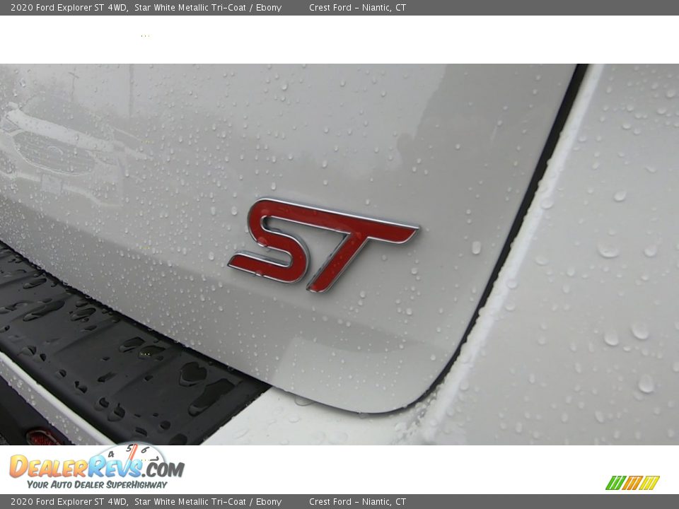 2020 Ford Explorer ST 4WD Star White Metallic Tri-Coat / Ebony Photo #9