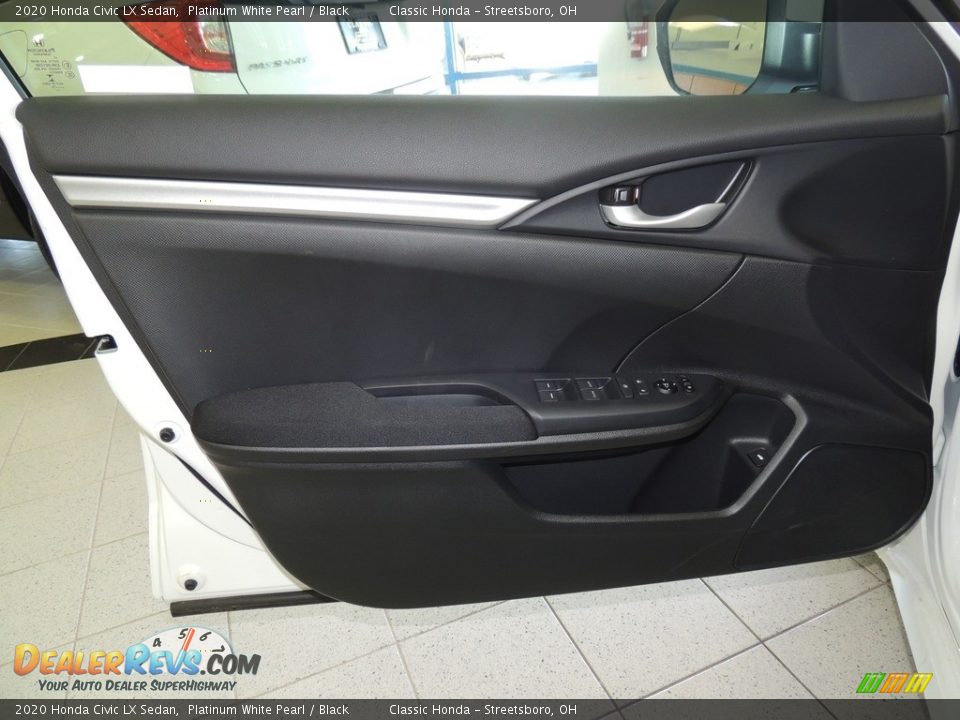 2020 Honda Civic LX Sedan Platinum White Pearl / Black Photo #9