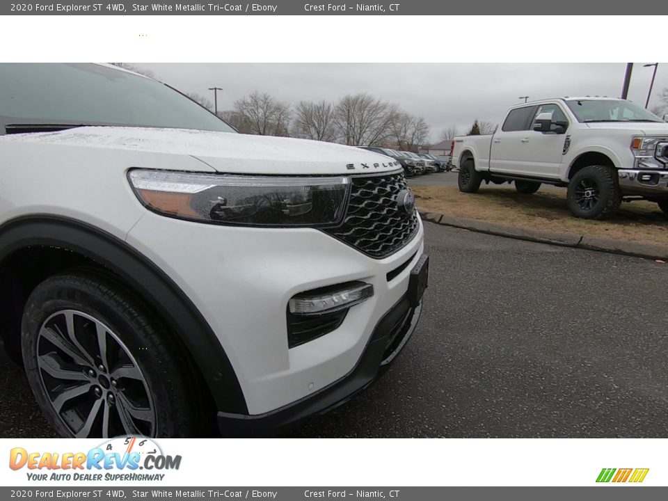 2020 Ford Explorer ST 4WD Star White Metallic Tri-Coat / Ebony Photo #27