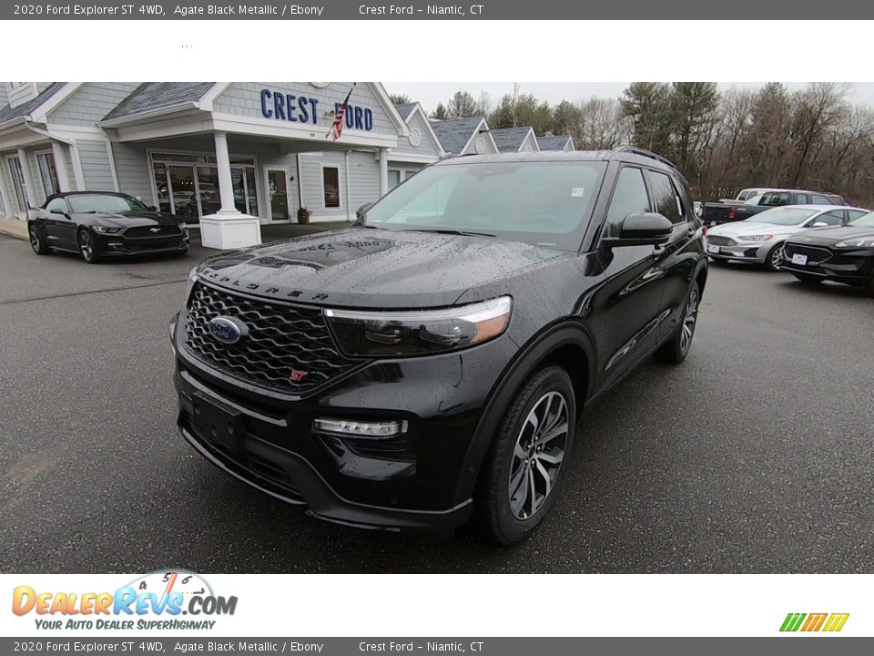 2020 Ford Explorer ST 4WD Agate Black Metallic / Ebony Photo #3