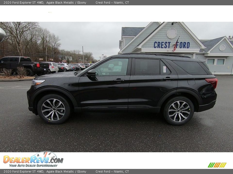 2020 Ford Explorer ST 4WD Agate Black Metallic / Ebony Photo #4