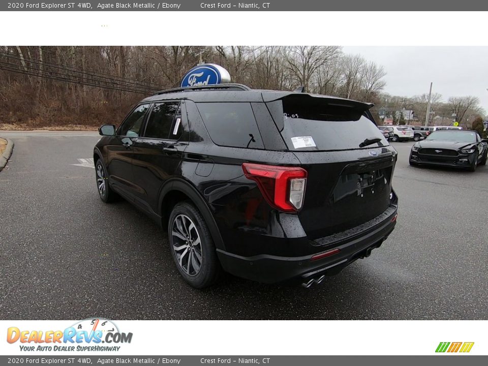 2020 Ford Explorer ST 4WD Agate Black Metallic / Ebony Photo #5