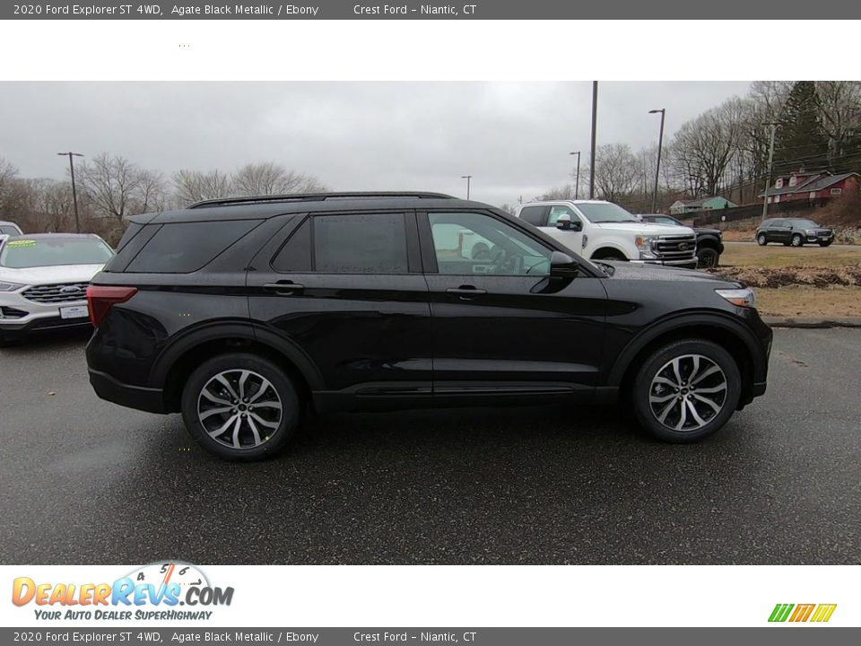 2020 Ford Explorer ST 4WD Agate Black Metallic / Ebony Photo #8