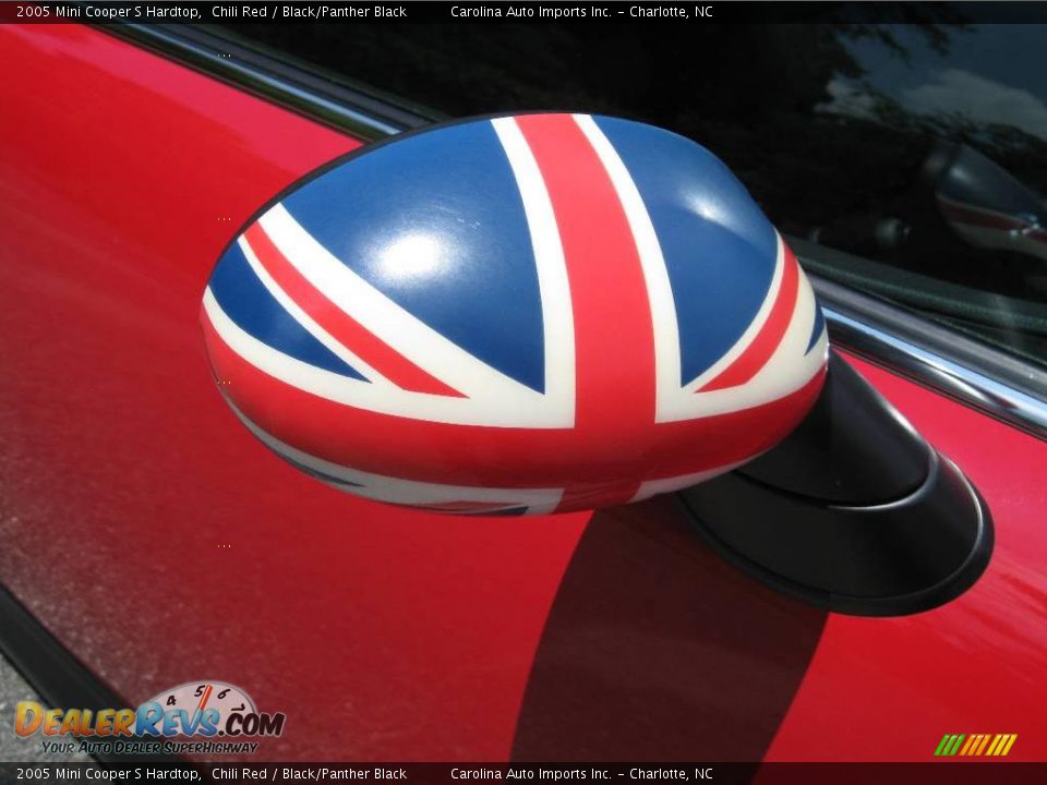 2005 Mini Cooper S Hardtop Chili Red / Black/Panther Black Photo #10
