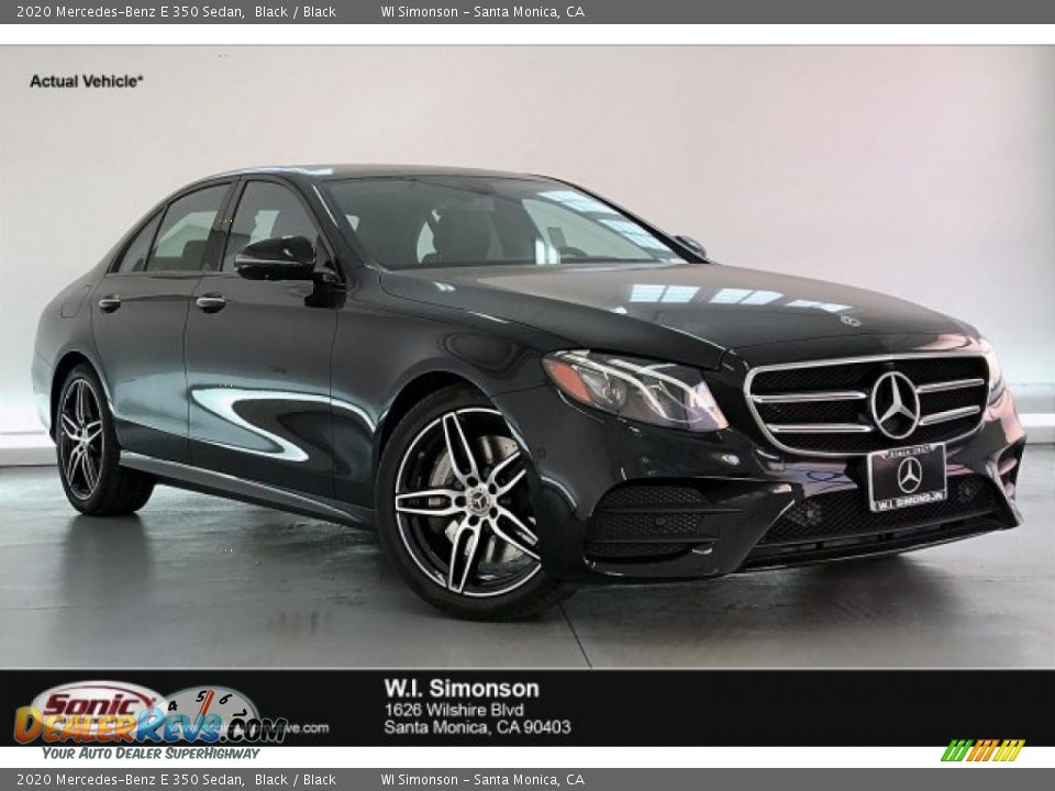 2020 Mercedes-Benz E 350 Sedan Black / Black Photo #1