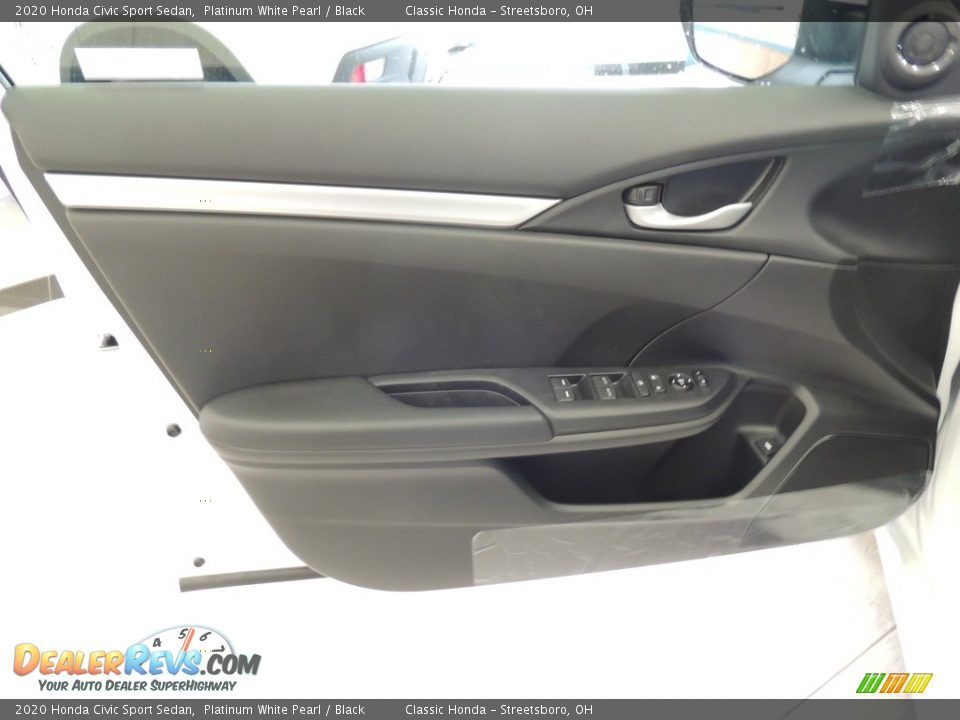 2020 Honda Civic Sport Sedan Platinum White Pearl / Black Photo #10