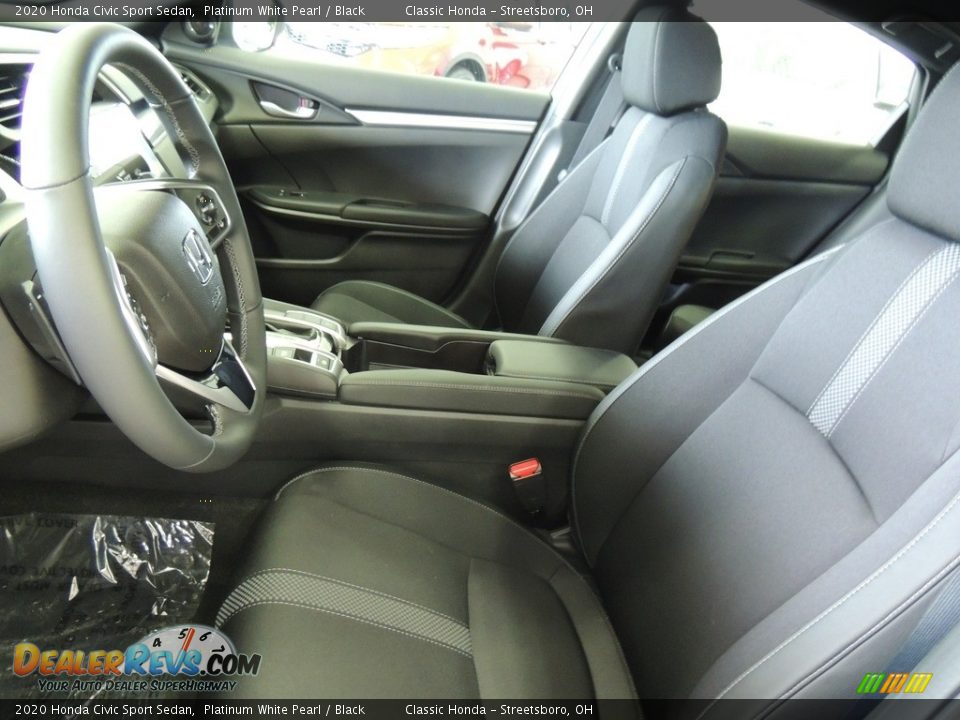2020 Honda Civic Sport Sedan Platinum White Pearl / Black Photo #13