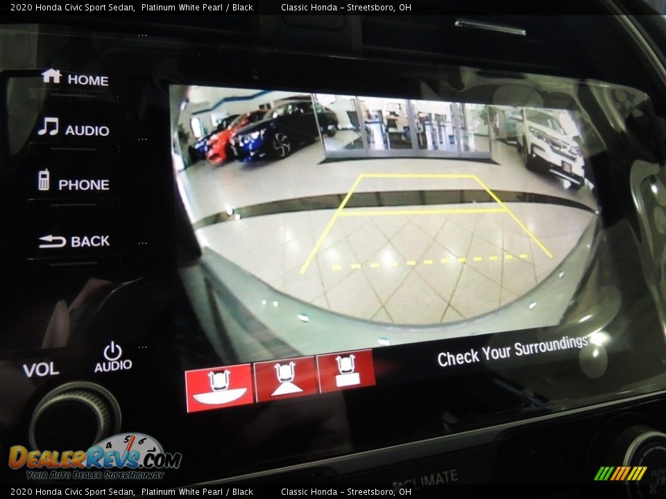 2020 Honda Civic Sport Sedan Platinum White Pearl / Black Photo #15
