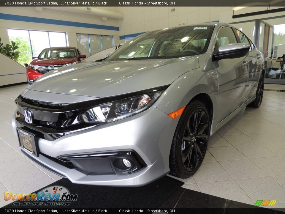 2020 Honda Civic Sport Sedan Lunar Silver Metallic / Black Photo #1