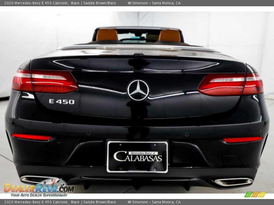 2020 Mercedes-Benz E 450 Cabriolet Black / Saddle Brown/Black Photo #5