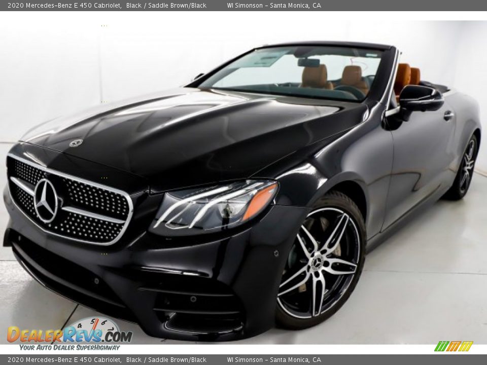 2020 Mercedes-Benz E 450 Cabriolet Black / Saddle Brown/Black Photo #7