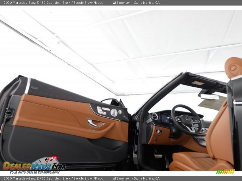 2020 Mercedes-Benz E 450 Cabriolet Black / Saddle Brown/Black Photo #10