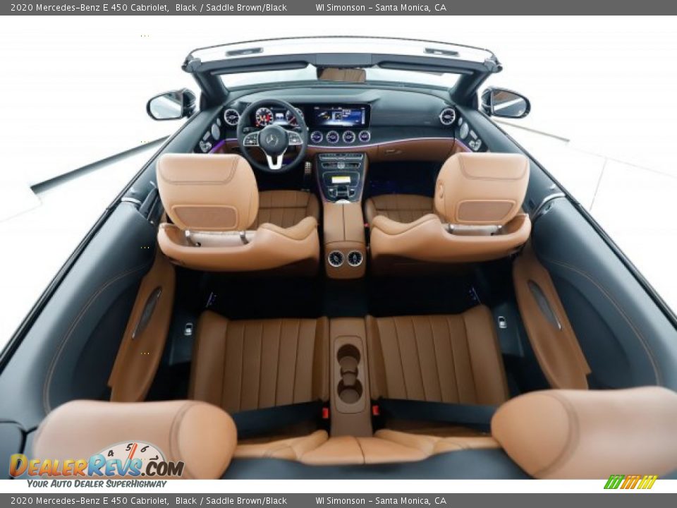 2020 Mercedes-Benz E 450 Cabriolet Black / Saddle Brown/Black Photo #11