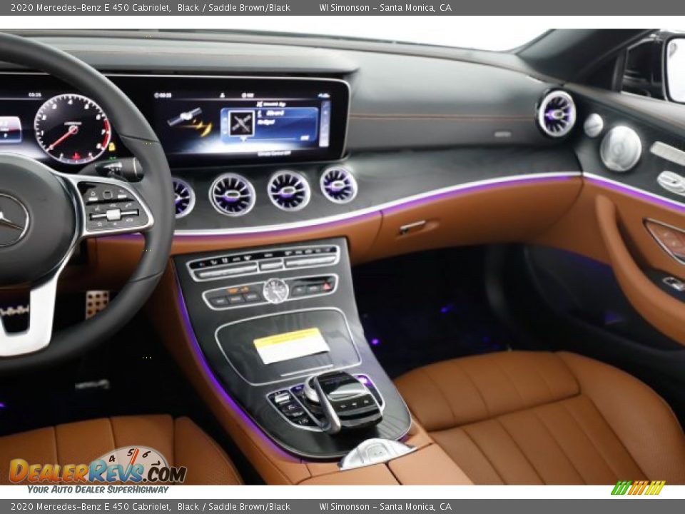 2020 Mercedes-Benz E 450 Cabriolet Black / Saddle Brown/Black Photo #14