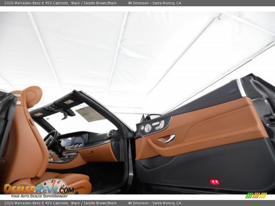 2020 Mercedes-Benz E 450 Cabriolet Black / Saddle Brown/Black Photo #17