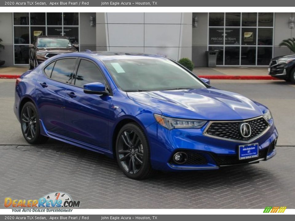 2020 Acura TLX Sedan Apex Blue Pearl / Red Photo #1