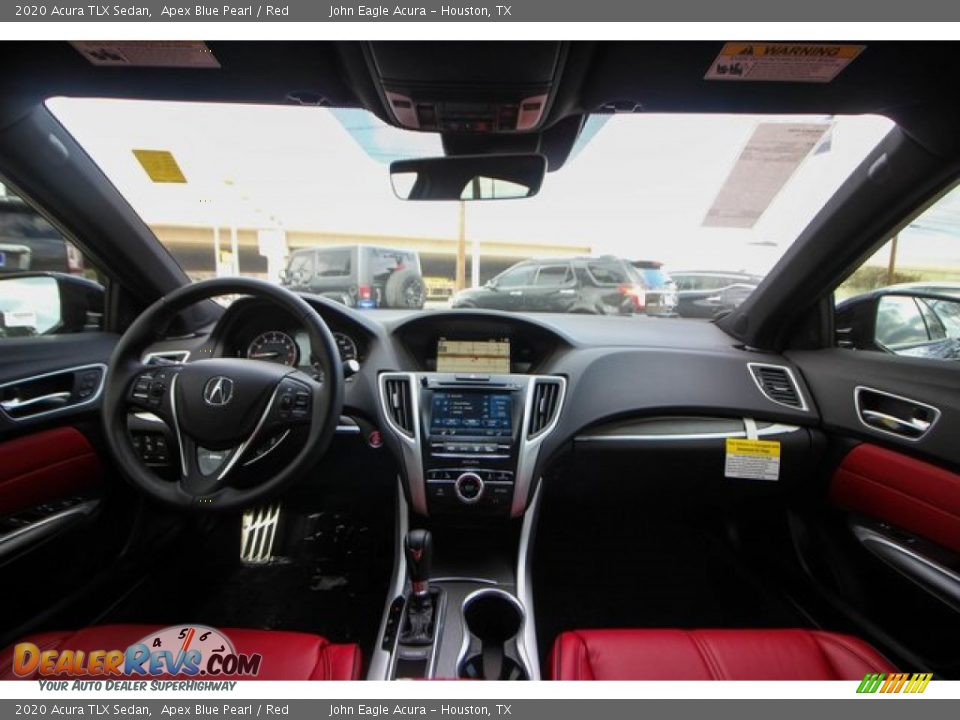 2020 Acura TLX Sedan Apex Blue Pearl / Red Photo #9