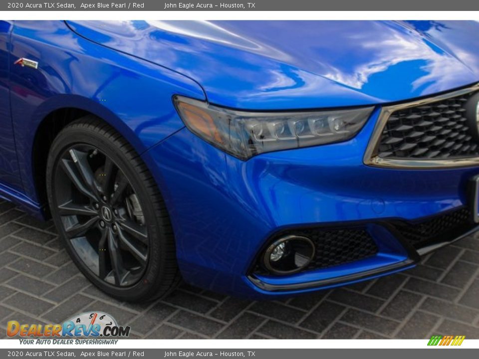 2020 Acura TLX Sedan Apex Blue Pearl / Red Photo #10