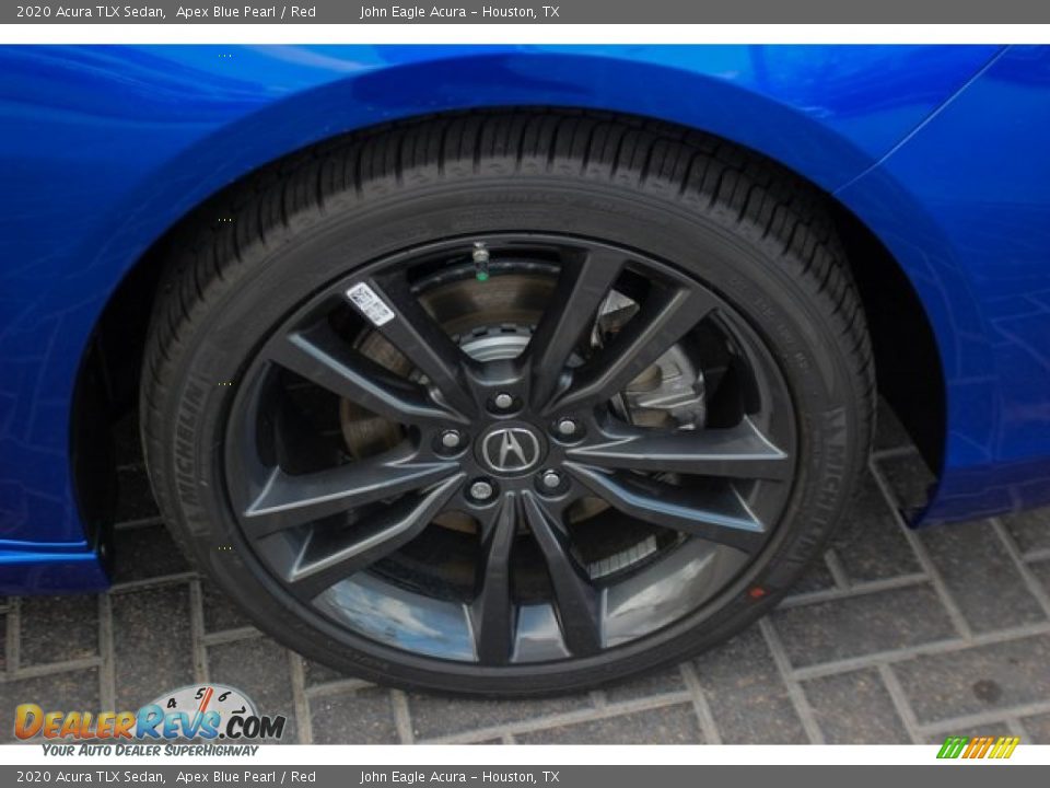 2020 Acura TLX Sedan Apex Blue Pearl / Red Photo #11