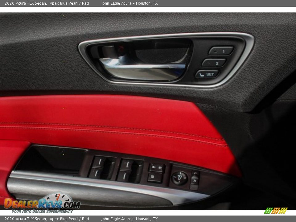 2020 Acura TLX Sedan Apex Blue Pearl / Red Photo #12