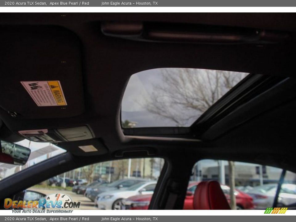 2020 Acura TLX Sedan Apex Blue Pearl / Red Photo #14