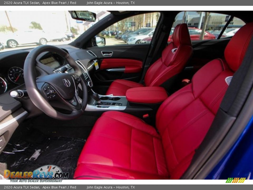 2020 Acura TLX Sedan Apex Blue Pearl / Red Photo #16