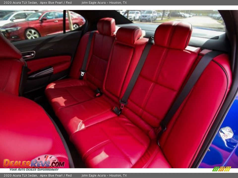 2020 Acura TLX Sedan Apex Blue Pearl / Red Photo #18