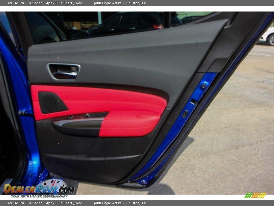 2020 Acura TLX Sedan Apex Blue Pearl / Red Photo #20