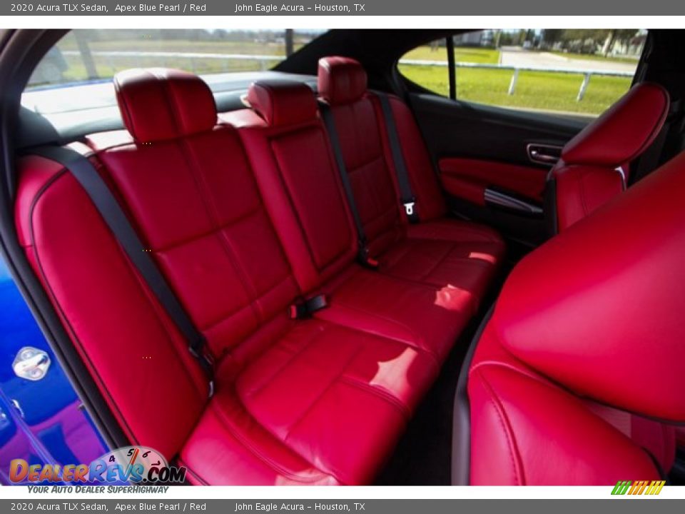 2020 Acura TLX Sedan Apex Blue Pearl / Red Photo #21
