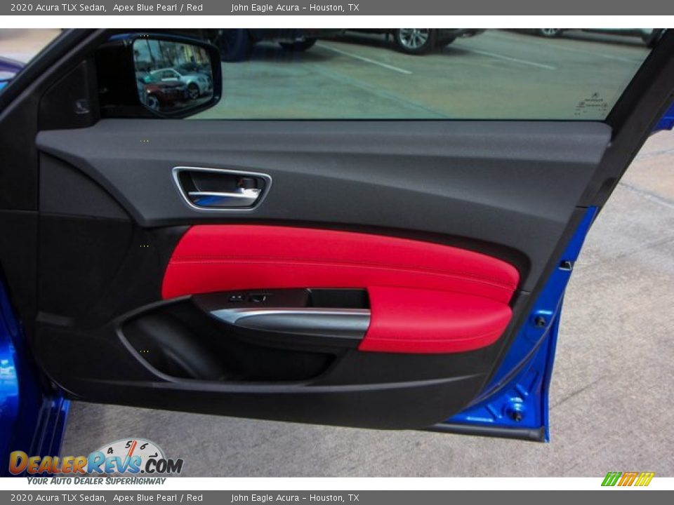 2020 Acura TLX Sedan Apex Blue Pearl / Red Photo #22