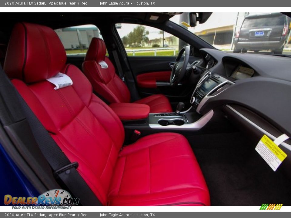 2020 Acura TLX Sedan Apex Blue Pearl / Red Photo #23