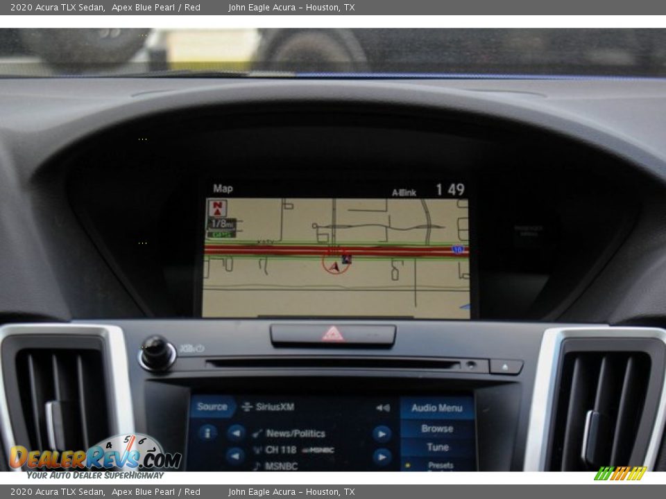 2020 Acura TLX Sedan Apex Blue Pearl / Red Photo #26