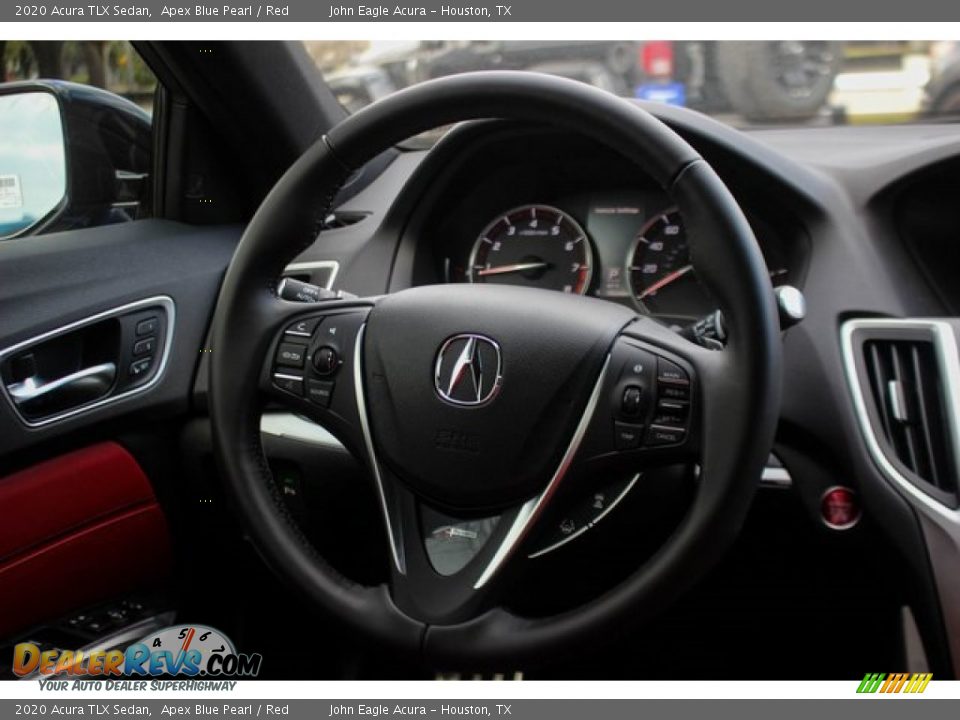 2020 Acura TLX Sedan Apex Blue Pearl / Red Photo #29
