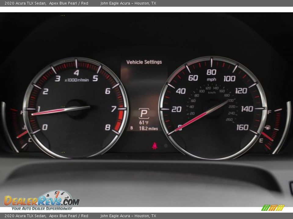 2020 Acura TLX Sedan Apex Blue Pearl / Red Photo #36