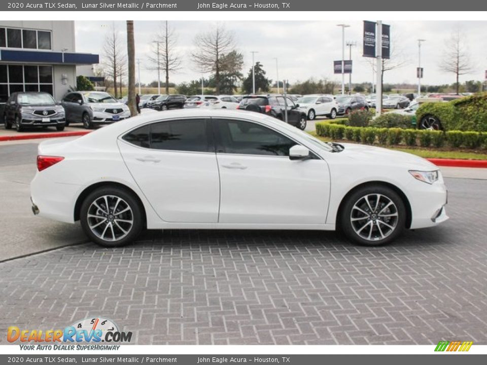 2020 Acura TLX Sedan Lunar Silver Metallic / Parchment Photo #8