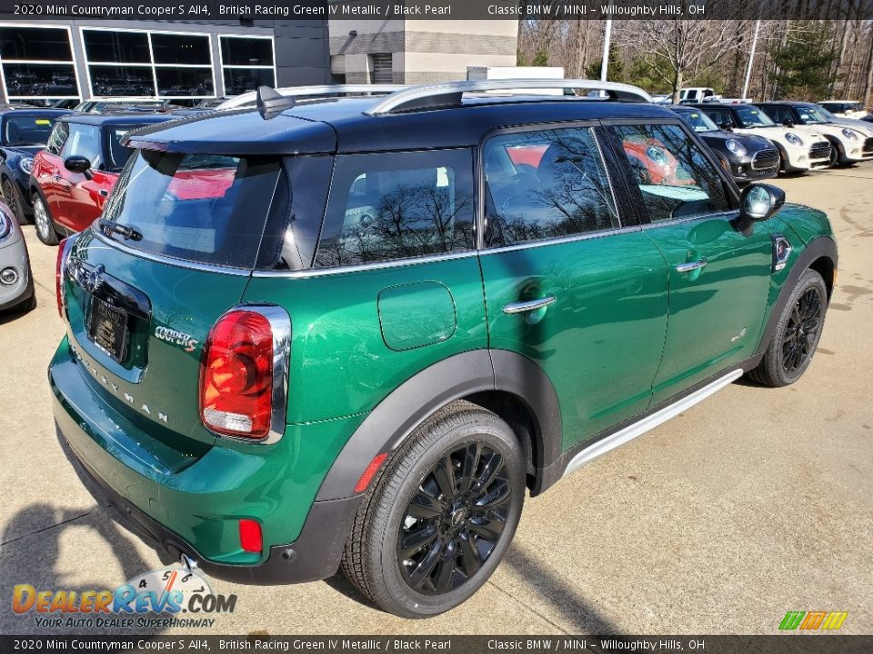 2020 Mini Countryman Cooper S All4 British Racing Green IV Metallic / Black Pearl Photo #2