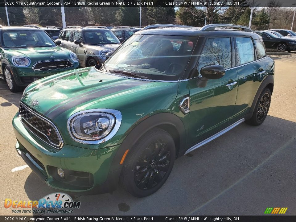 2020 Mini Countryman Cooper S All4 British Racing Green IV Metallic / Black Pearl Photo #4