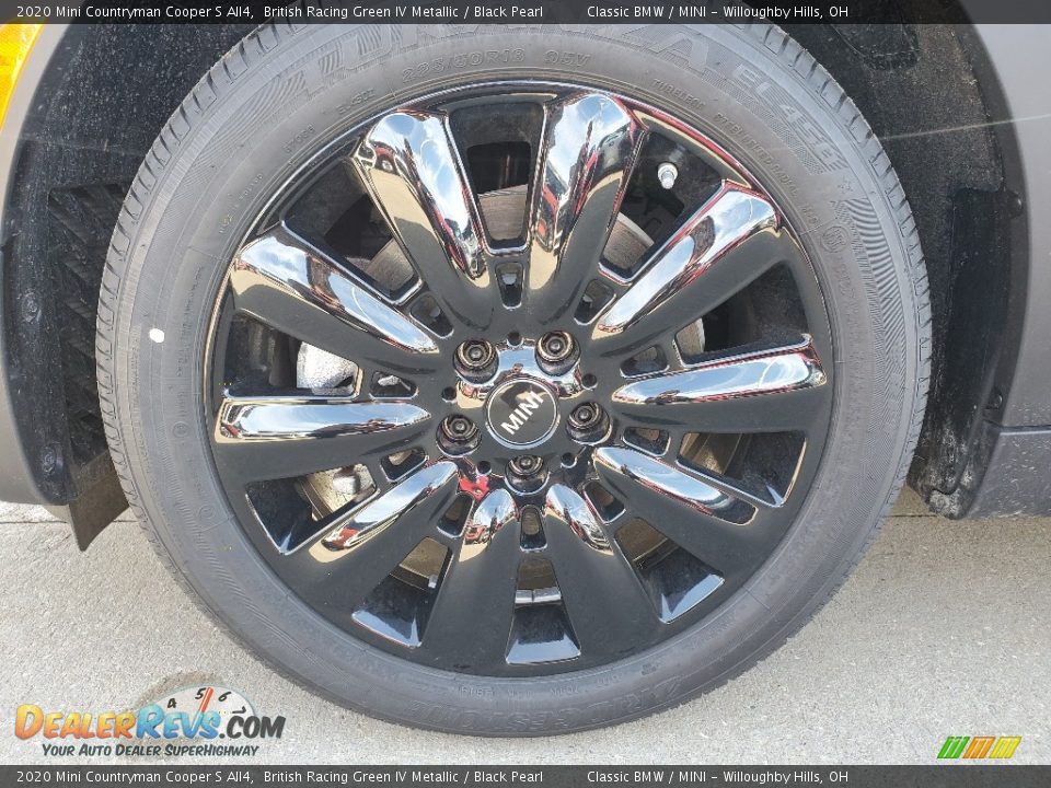 2020 Mini Countryman Cooper S All4 British Racing Green IV Metallic / Black Pearl Photo #5