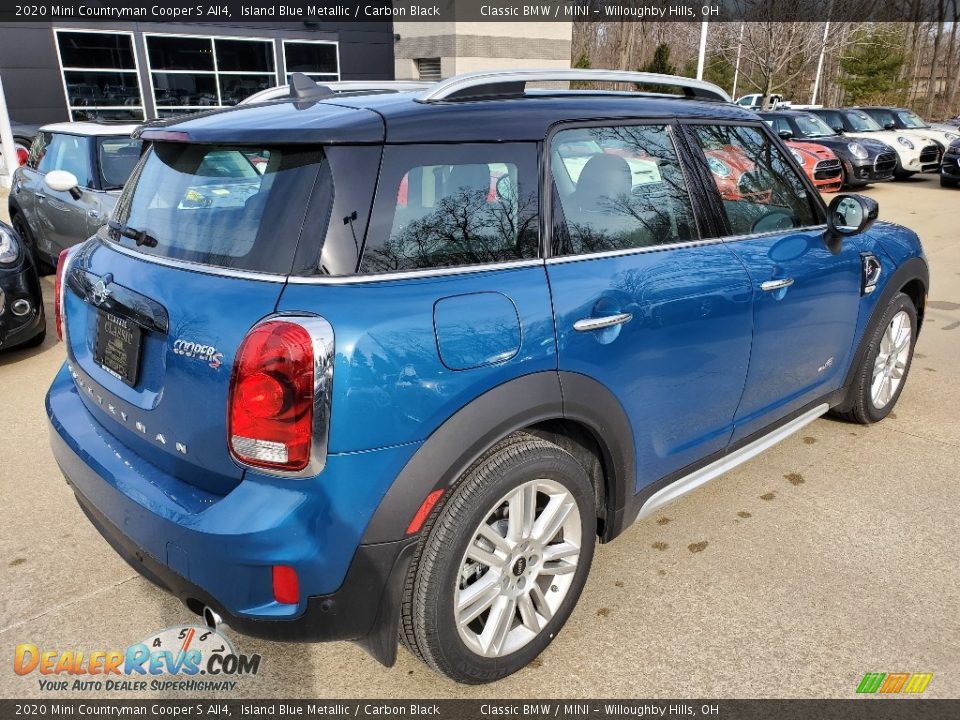 2020 Mini Countryman Cooper S All4 Island Blue Metallic / Carbon Black Photo #2