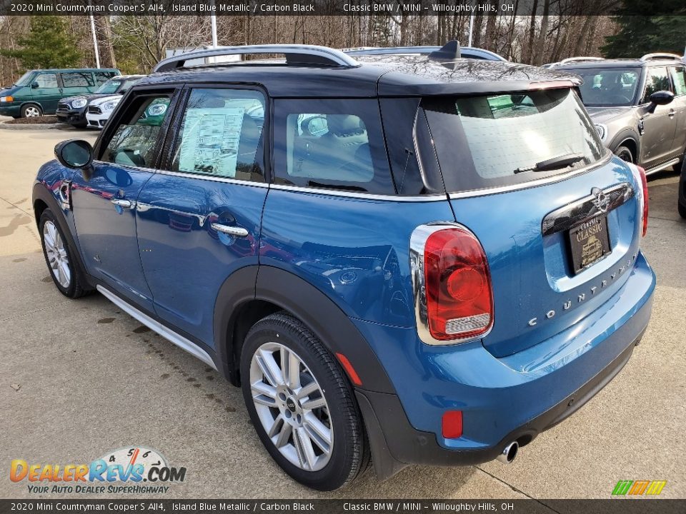 2020 Mini Countryman Cooper S All4 Island Blue Metallic / Carbon Black Photo #3