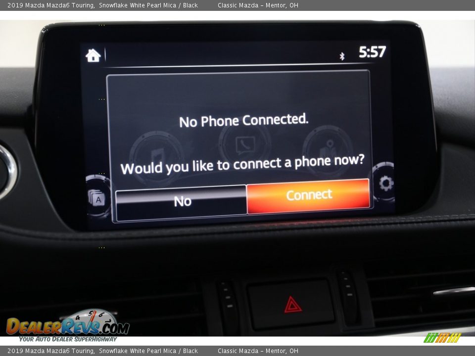 2019 Mazda Mazda6 Touring Snowflake White Pearl Mica / Black Photo #10