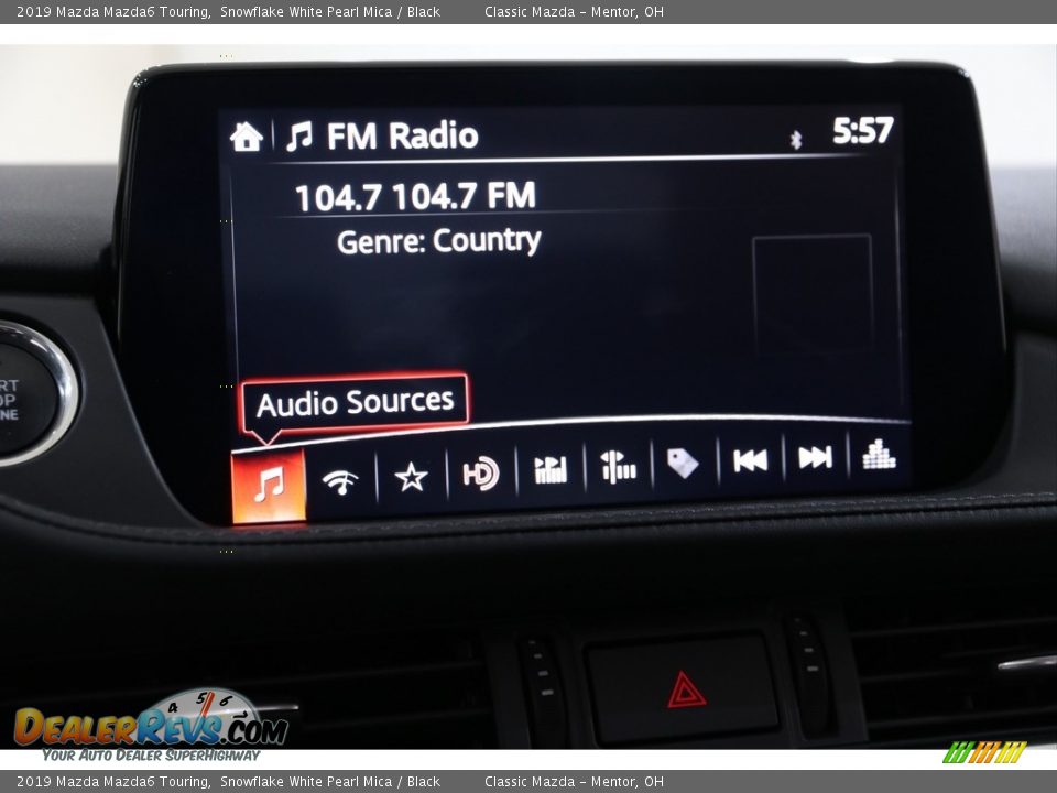 2019 Mazda Mazda6 Touring Snowflake White Pearl Mica / Black Photo #12