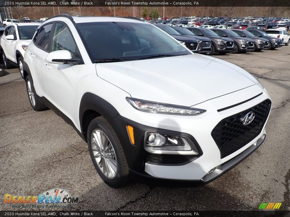 2020 Hyundai Kona SEL AWD Chalk White / Black Photo #3