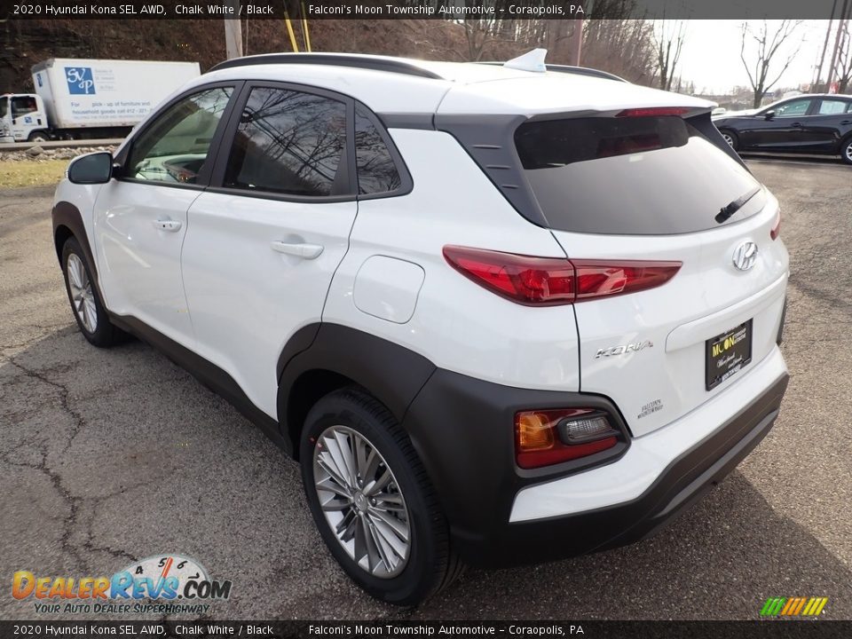 2020 Hyundai Kona SEL AWD Chalk White / Black Photo #6