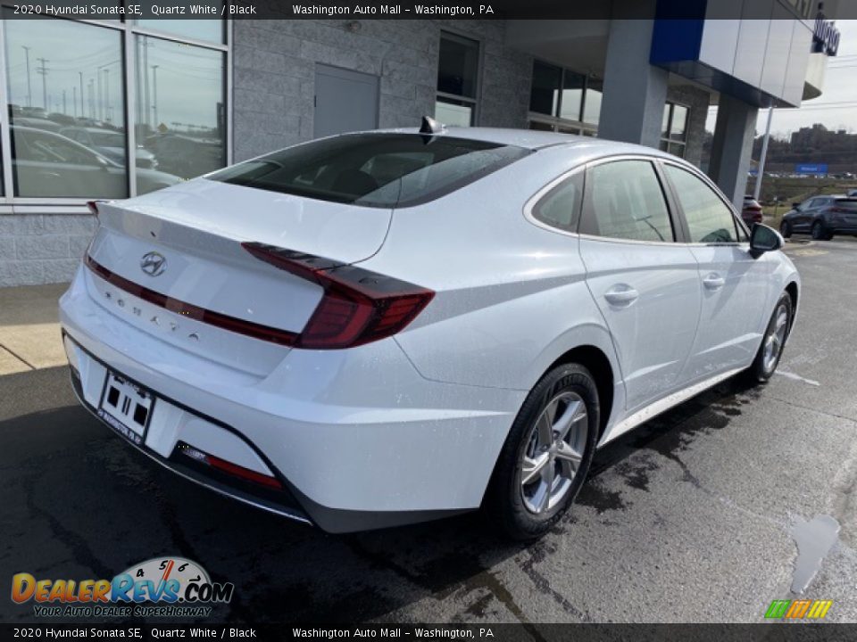 2020 Hyundai Sonata SE Quartz White / Black Photo #3