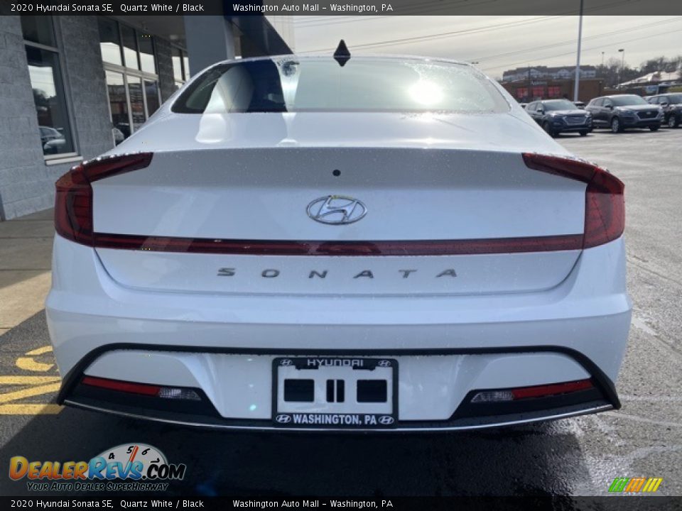 2020 Hyundai Sonata SE Quartz White / Black Photo #4