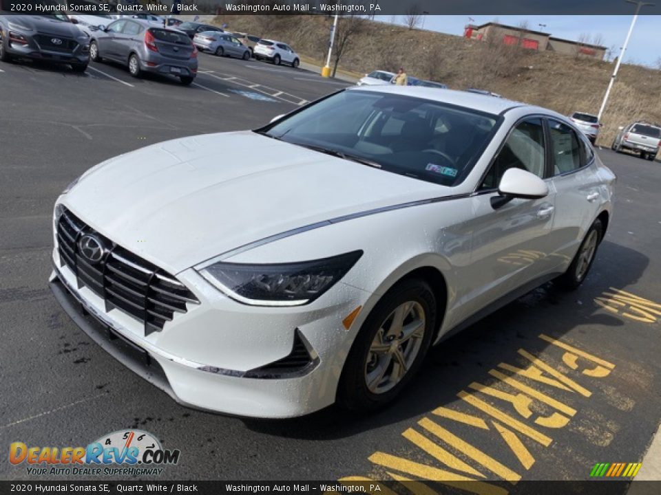 2020 Hyundai Sonata SE Quartz White / Black Photo #6