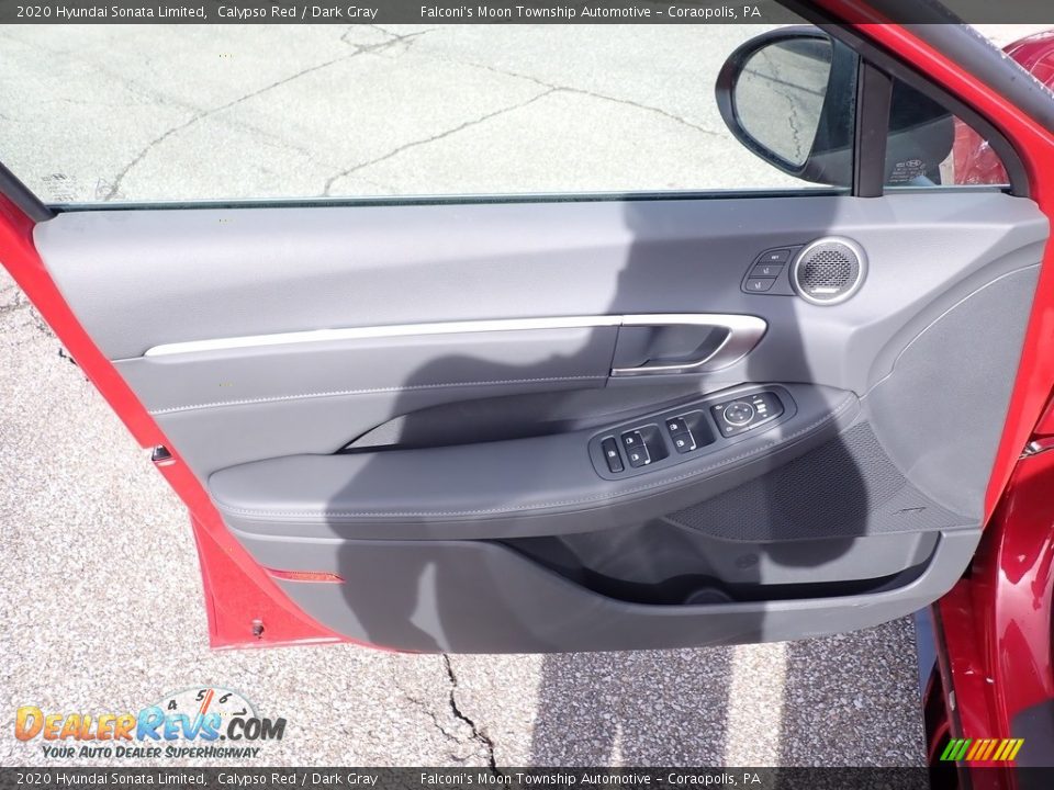 2020 Hyundai Sonata Limited Calypso Red / Dark Gray Photo #10