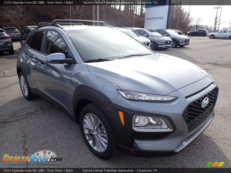 2020 Hyundai Kona SEL AWD Sonic Silver / Black Photo #3